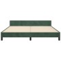 Estructura cama con cabecero terciopelo verde oscuro 180x200 cm de , Camas y somieres - Ref: Foro24-3125711, Precio: 227,48 €...