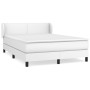 Cama box spring con colchón cuero sintético blanco 140x190 cm de , Camas y somieres - Ref: Foro24-3127188, Precio: 473,41 €, ...