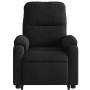 Sillón reclinable elevable tela de microfibra negro en Sillones | Comprar online en Foru.es