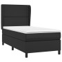 Cama box spring con colchón cuero sintético negro 80x200 cm de , Camas y somieres - Ref: Foro24-3128937, Precio: 307,21 €, De...