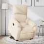 Sillón reclinable elevable tela de microfibra beige en Sillones | Comprar online en Foru.es
