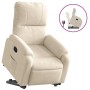 Sillón reclinable elevable tela de microfibra beige en Sillones | Comprar online en Foru.es