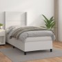 Cama box spring con colchón cuero sintético blanco 90x190 cm de , Camas y somieres - Ref: Foro24-3132418, Precio: 343,23 €, D...