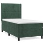 Cama box spring con colchón terciopelo verde oscuro 90x190 cm de , Camas y somieres - Ref: Foro24-3132594, Precio: 313,66 €, ...