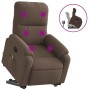 Sillón reclinable de masaje elevable tela de microfibra marrón en Sillones | Comprar online en Foru.es
