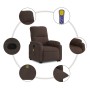 Sillón reclinable de masaje elevable tela de microfibra marrón en Sillones | Comprar online en Foru.es