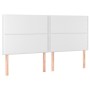 Cama box spring colchón y LED cuero sintético blanco 200x200 cm de , Camas y somieres - Ref: Foro24-3135904, Precio: 700,65 €...