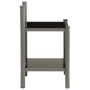 Mesita de noche metal y vidrio gris y negro 45x34,5x60,5 cm de vidaXL, Mesitas de noche - Ref: Foro24-325089, Precio: 28,05 €...