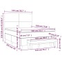 Cama box spring con colchón cuero sintético gris 140x190 cm de , Camas y somieres - Ref: Foro24-3137543, Precio: 554,95 €, De...
