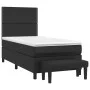 Box spring bed with black synthetic leather mattress 80x200 cm by , Beds and slatted bases - Ref: Foro24-3137569, Price: 315,...