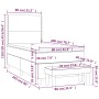 Cama box spring con colchón cuero sintético negro 80x200 cm de , Camas y somieres - Ref: Foro24-3137569, Precio: 320,72 €, De...