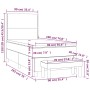 Cama box spring con colchón cuero sintético blanco 90x190 cm de , Camas y somieres - Ref: Foro24-3137576, Precio: 390,53 €, D...