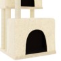 Rascador para gatos con postes de sisal color crema 122 cm en Mobiliario para gatos | Comprar online en Foru.es