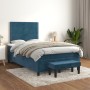 Cama box spring con colchón terciopelo azul oscuro 120x200 cm de , Camas y somieres - Ref: Foro24-3137777, Precio: 454,15 €, ...