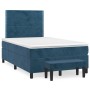 Cama box spring con colchón terciopelo azul oscuro 120x200 cm de , Camas y somieres - Ref: Foro24-3137777, Precio: 454,15 €, ...