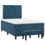 Cama box spring con colchón terciopelo azul oscuro 120x200 cm de , Camas y somieres - Ref: Foro24-3137777, Precio: 454,15 €, ...