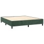 Cama box spring con colchón terciopelo verde oscuro 200x200 cm de , Camas y somieres - Ref: Foro24-3137806, Precio: 781,03 €,...