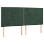 Cama box spring con colchón terciopelo verde oscuro 200x200 cm de , Camas y somieres - Ref: Foro24-3137806, Precio: 781,03 €,...