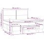 Cama box spring con colchón terciopelo verde oscuro 200x200 cm de , Camas y somieres - Ref: Foro24-3137806, Precio: 781,03 €,...