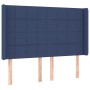 Cama box spring colchón y luces LED tela azul 140x190 cm de , Camas y somieres - Ref: Foro24-3138315, Precio: 513,65 €, Descu...