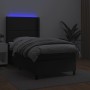 Cama box spring y colchón LED cuero sintético negro 80x200 cm de , Camas y somieres - Ref: Foro24-3139289, Precio: 307,27 €, ...