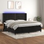 Cama box spring colchón y LED terciopelo negro 200x200 cm de , Camas y somieres - Ref: Foro24-3139525, Precio: 629,66 €, Desc...