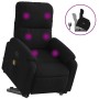 Sillón reclinable de masaje elevable tela de microfibra negro en Sillones | Comprar online en Foru.es