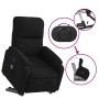 Sillón reclinable de masaje elevable tela de microfibra negro en Sillones | Comprar online en Foru.es