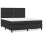 Cama box spring con colchón cuero sintético negro 180x200 cm de , Camas y somieres - Ref: Foro24-3142797, Precio: 598,49 €, D...