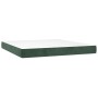 Cama box spring con colchón terciopelo verde oscuro 180x200 cm de , Camas y somieres - Ref: Foro24-3142980, Precio: 607,60 €,...