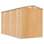 Cobertizo jardín acero galvanizado marrón claro 192x357x223 cm de , Cobertizos - Ref: Foro24-3147473, Precio: 489,28 €, Descu...