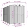 Cobertizo jardín acero galvanizado marrón claro 192x357x223 cm de , Cobertizos - Ref: Foro24-3147473, Precio: 489,28 €, Descu...