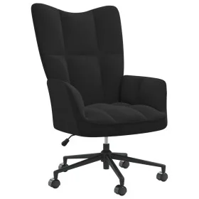 Black velvet recliner by , Armchairs - Ref: Foro24-328178, Price: 163,94 €, Discount: %