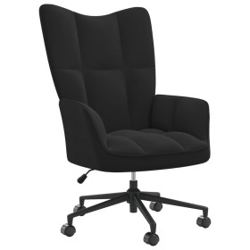 Sillón de relax de terciopelo negro de , Sillones - Ref: Foro24-328178, Precio: 113,93 €, Descuento: %