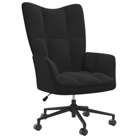 Black velvet recliner by , Armchairs - Ref: Foro24-328178, Price: 163,94 €, Discount: %