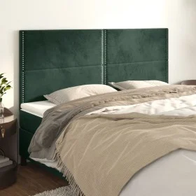 Kopfteile 4 Einheiten aus dunkelgrünem Samt 90x5x78/88 cm von , Kopf- und Fußteile - Ref: Foro24-3116255, Preis: 106,31 €, Ra...