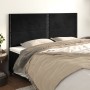 Cabeceros 4 unidades de terciopelo negro 100x5x78/88 cm de , Cabeceros y pies de cama - Ref: Foro24-3116260, Precio: 91,83 €,...