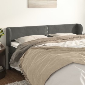 Cabecero de terciopelo gris oscuro 183x23x78/88 cm de , Cabeceros y pies de cama - Ref: Foro24-3117065, Precio: 61,13 €, Desc...