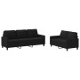 Juego de sofás con cojines 2 piezas tela negro de , Sofás - Ref: Foro24-3201464, Precio: 575,21 €, Descuento: %