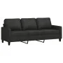 Juego de sofás con cojines 3 piezas tela negro de , Sofás - Ref: Foro24-3201472, Precio: 580,81 €, Descuento: %