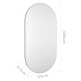 Espejo 100x50 cm vidrio de , Espejos - Ref: Foro24-326084, Precio: 39,86 €, Descuento: %