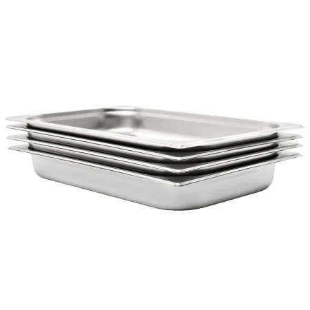 Bandejas Gastronorm 4 unidades GN 1/1 65 mm acero inoxidable de , Cubetas para mesas de vapor - Ref: Foro24-50880, Precio: 56...