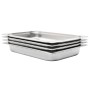 Bandejas Gastronorm 4 unidades GN 1/1 65 mm acero inoxidable de , Cubetas para mesas de vapor - Ref: Foro24-50880, Precio: 56...