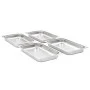 Bandejas Gastronorm 4 unidades GN 1/1 65 mm acero inoxidable de , Cubetas para mesas de vapor - Ref: Foro24-50880, Precio: 56...