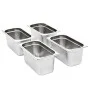 Bandejas Gastronorm 4 unidades GN 1/3 150 mm acero inoxidable de , Cubetas para mesas de vapor - Ref: Foro24-50896, Precio: 6...