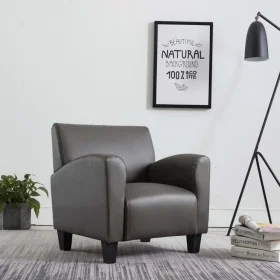 Gray synthetic leather armchair by , Armchairs - Ref: Foro24-248619, Price: 181,08 €, Discount: %