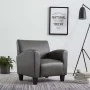 Sillón de cuero sintético gris de , Sillones - Ref: Foro24-248619, Precio: 181,08 €, Descuento: %