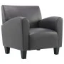 Sillón de cuero sintético gris de , Sillones - Ref: Foro24-248619, Precio: 181,08 €, Descuento: %