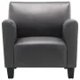 Sillón de cuero sintético gris de , Sillones - Ref: Foro24-248619, Precio: 181,08 €, Descuento: %