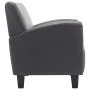 Sillón de cuero sintético gris de , Sillones - Ref: Foro24-248619, Precio: 181,08 €, Descuento: %